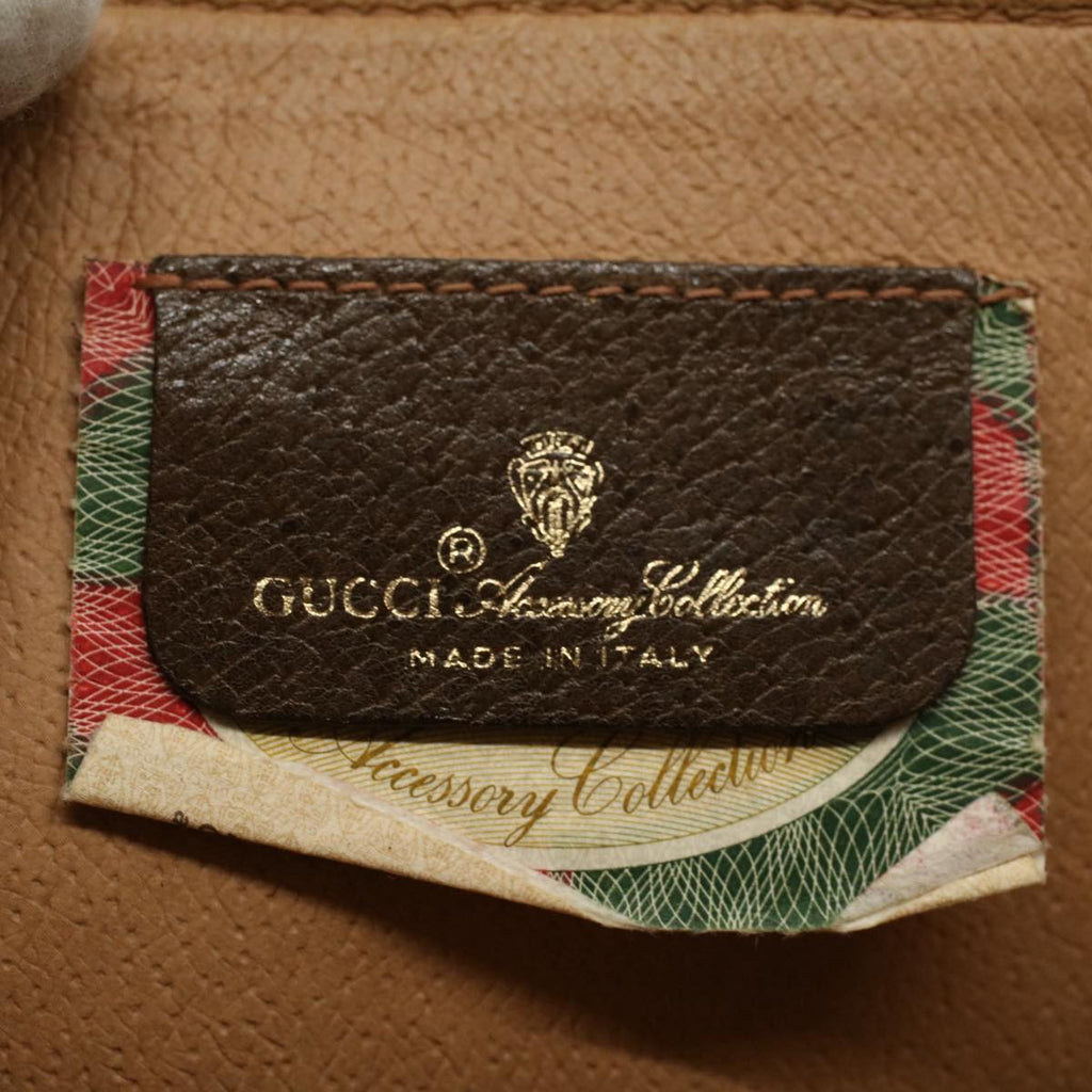 GUCCI GG Supreme Clutch Bag PVC Leather Beige 89 01 029 th4196