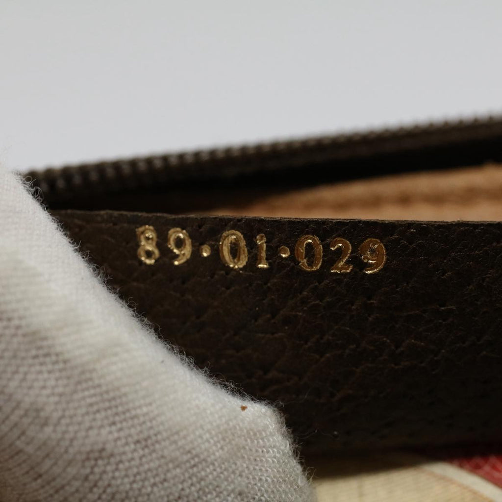 GUCCI GG Supreme Clutch Bag PVC Leather Beige 89 01 029 th4196