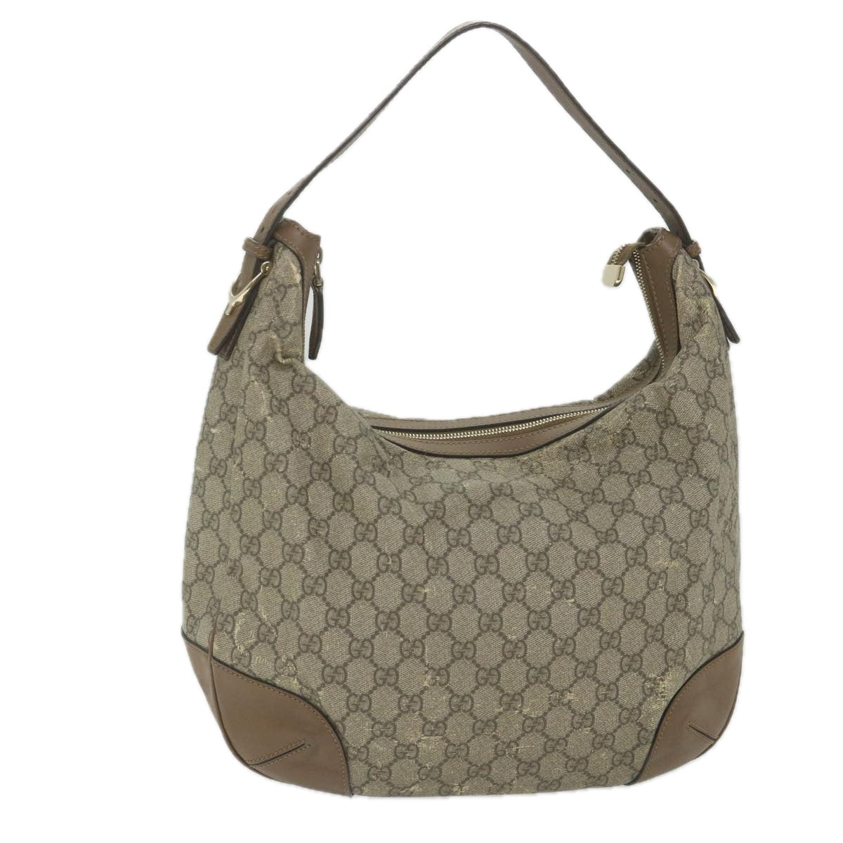 GUCCI GG Canvas Shoulder Bag Coated Canvas Beige 309618 th4197