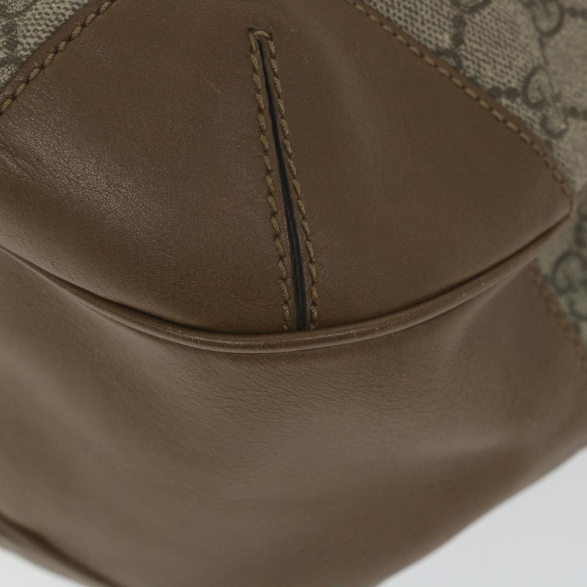 GUCCI GG Canvas Shoulder Bag Coated Canvas Beige 309618 th4197