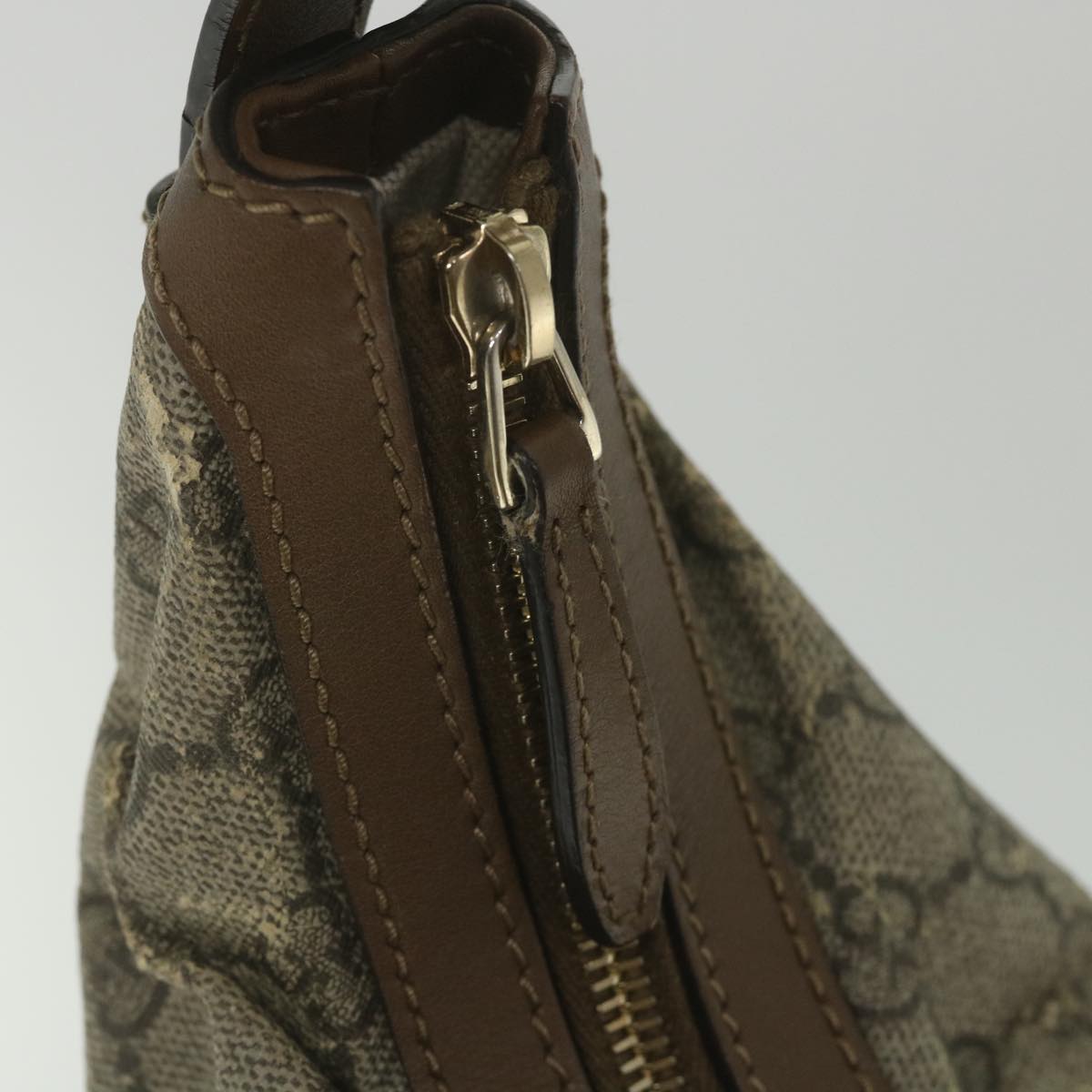 GUCCI GG Canvas Shoulder Bag Coated Canvas Beige 309618 th4197