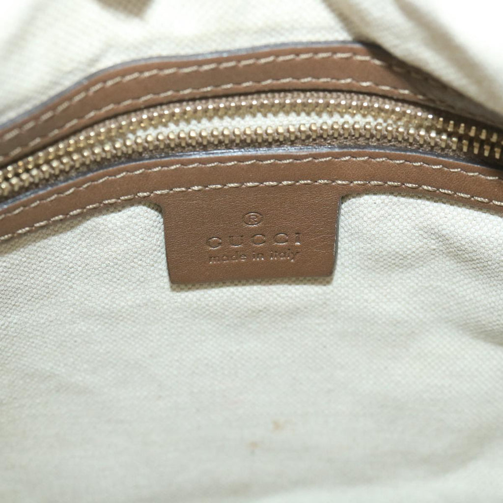 GUCCI GG Canvas Shoulder Bag Coated Canvas Beige 309618 th4197