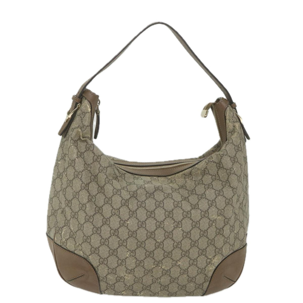 GUCCI GG Canvas Shoulder Bag Coated Canvas Beige 309618 th4197