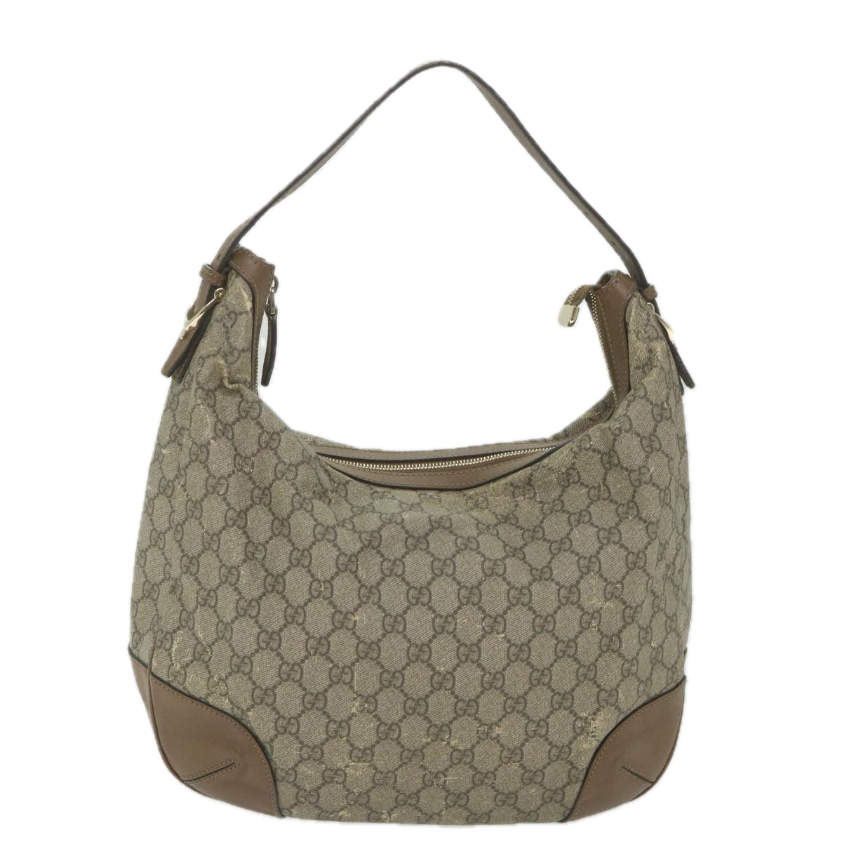 GUCCI GG Canvas Shoulder Bag Coated Canvas Beige 309618 th4197