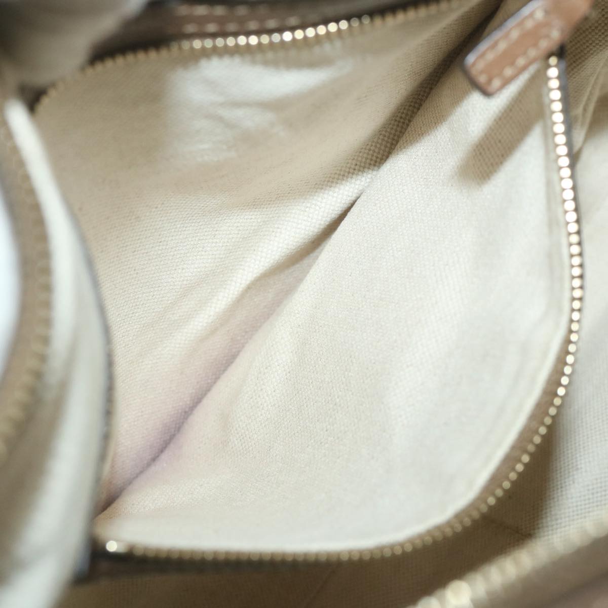 GUCCI GG Canvas Shoulder Bag Coated Canvas Beige 309618 th4197