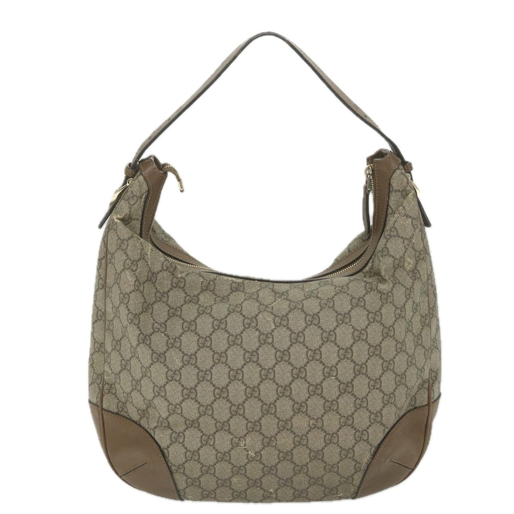 GUCCI GG Canvas Shoulder Bag Coated Canvas Beige 309618 th4197