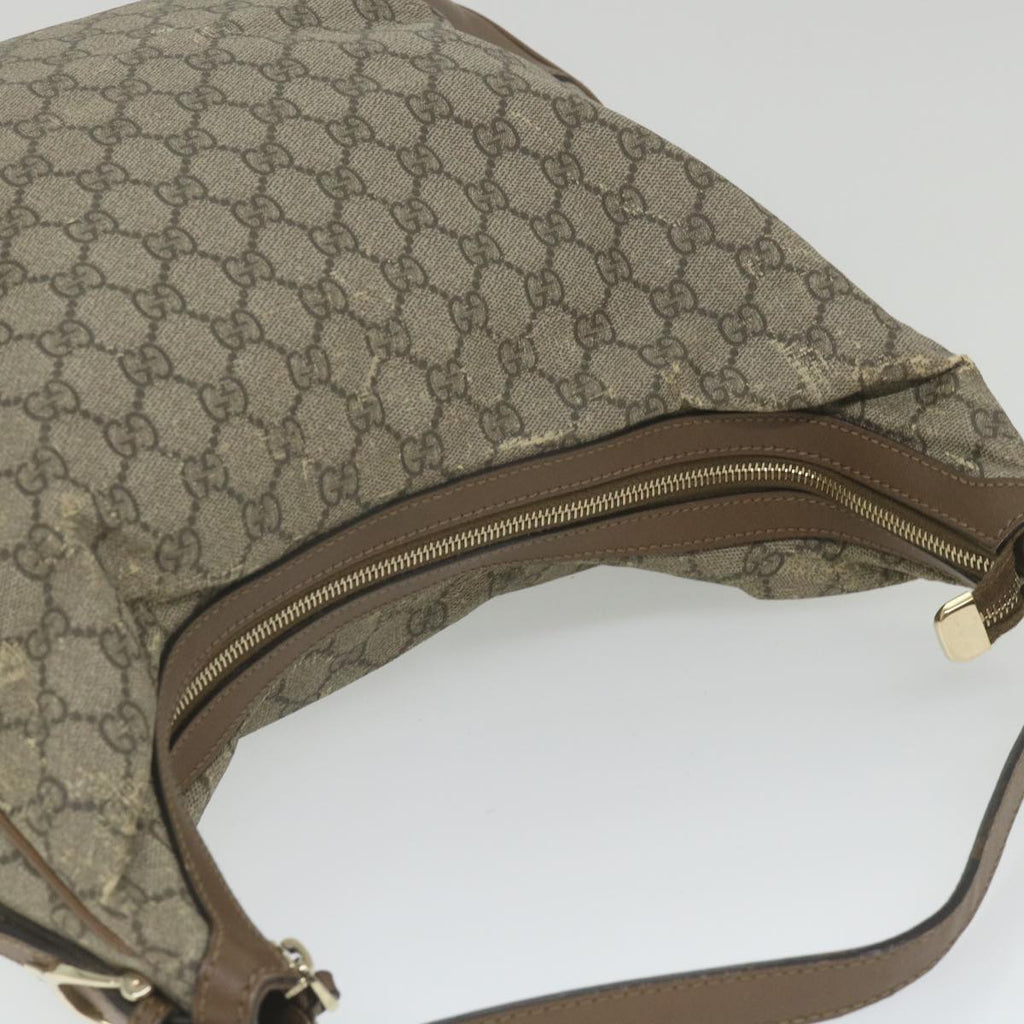 GUCCI GG Canvas Shoulder Bag Coated Canvas Beige 309618 th4197