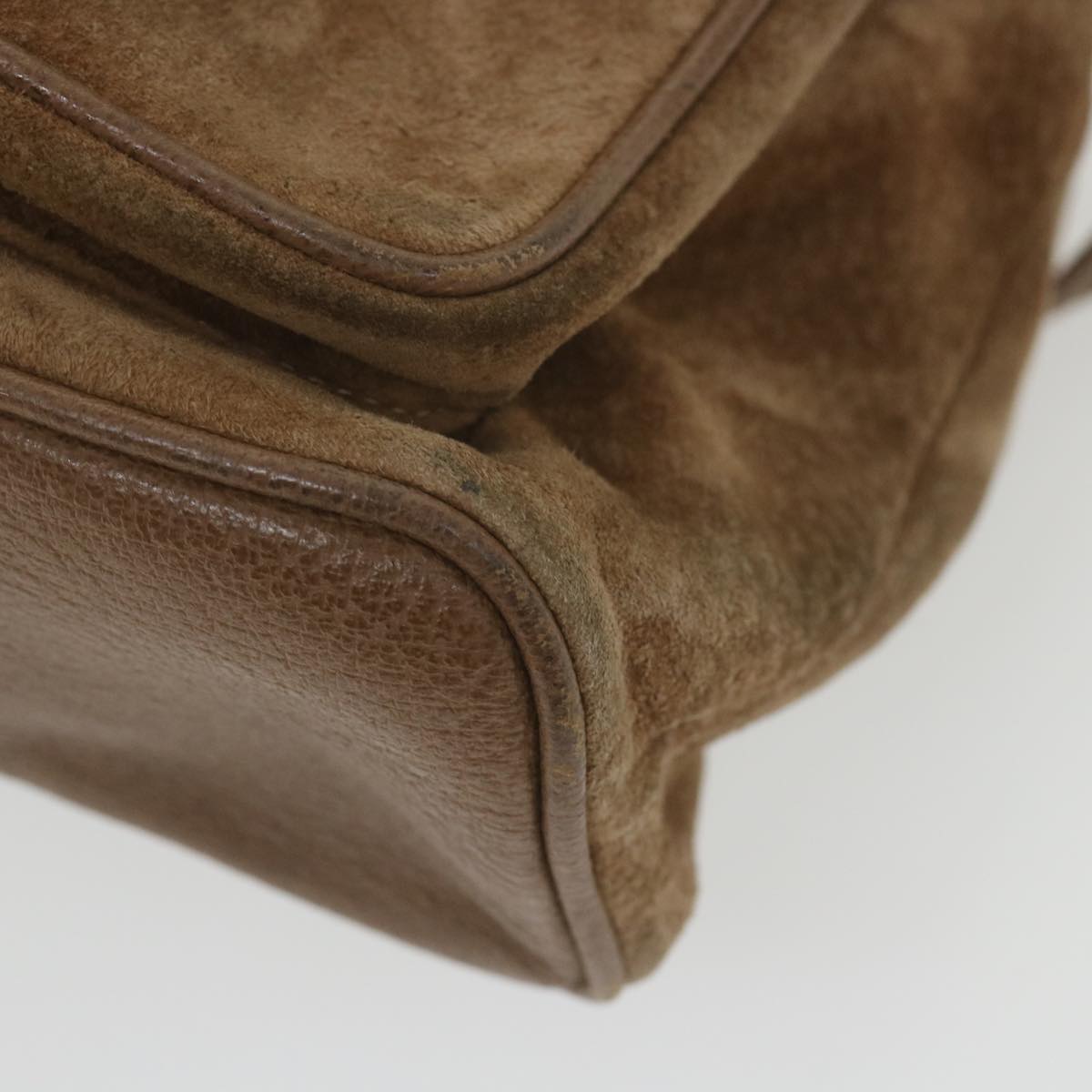 GUCCI Bamboo Backpack Suede Brown 003 1817 0016 th4222