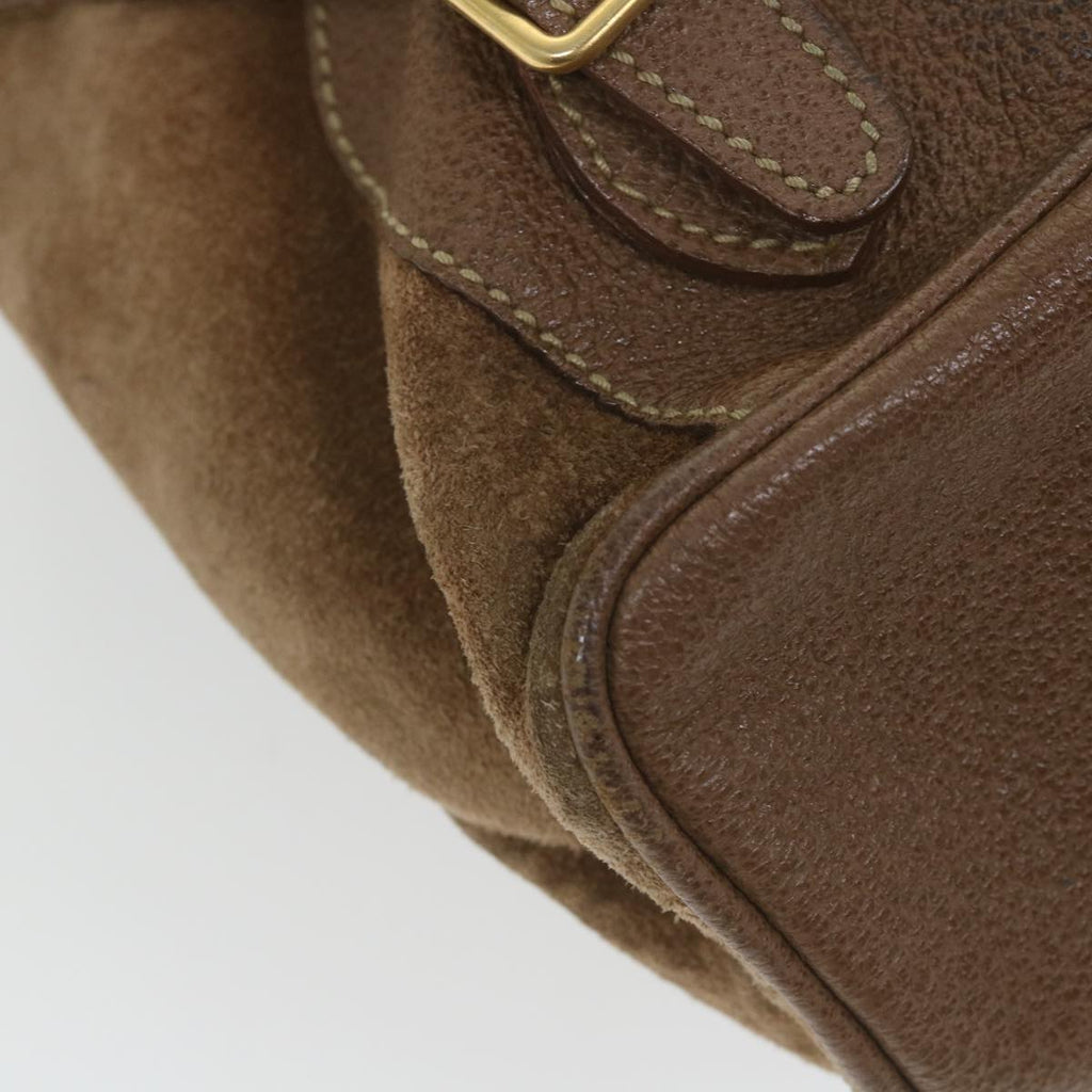 GUCCI Bamboo Backpack Suede Brown 003 1817 0016 th4222