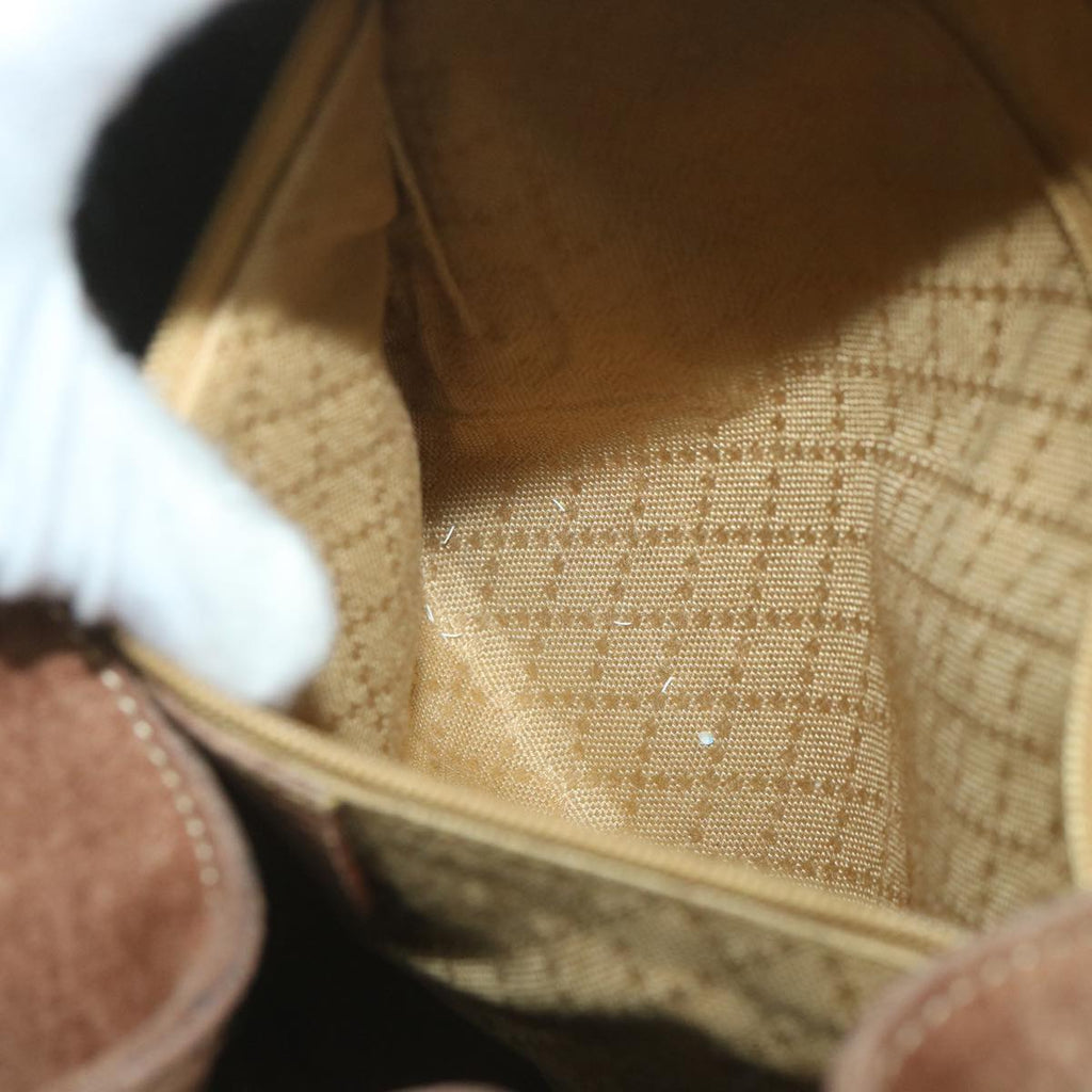 GUCCI Bamboo Backpack Suede Brown 003 1817 0016 th4222