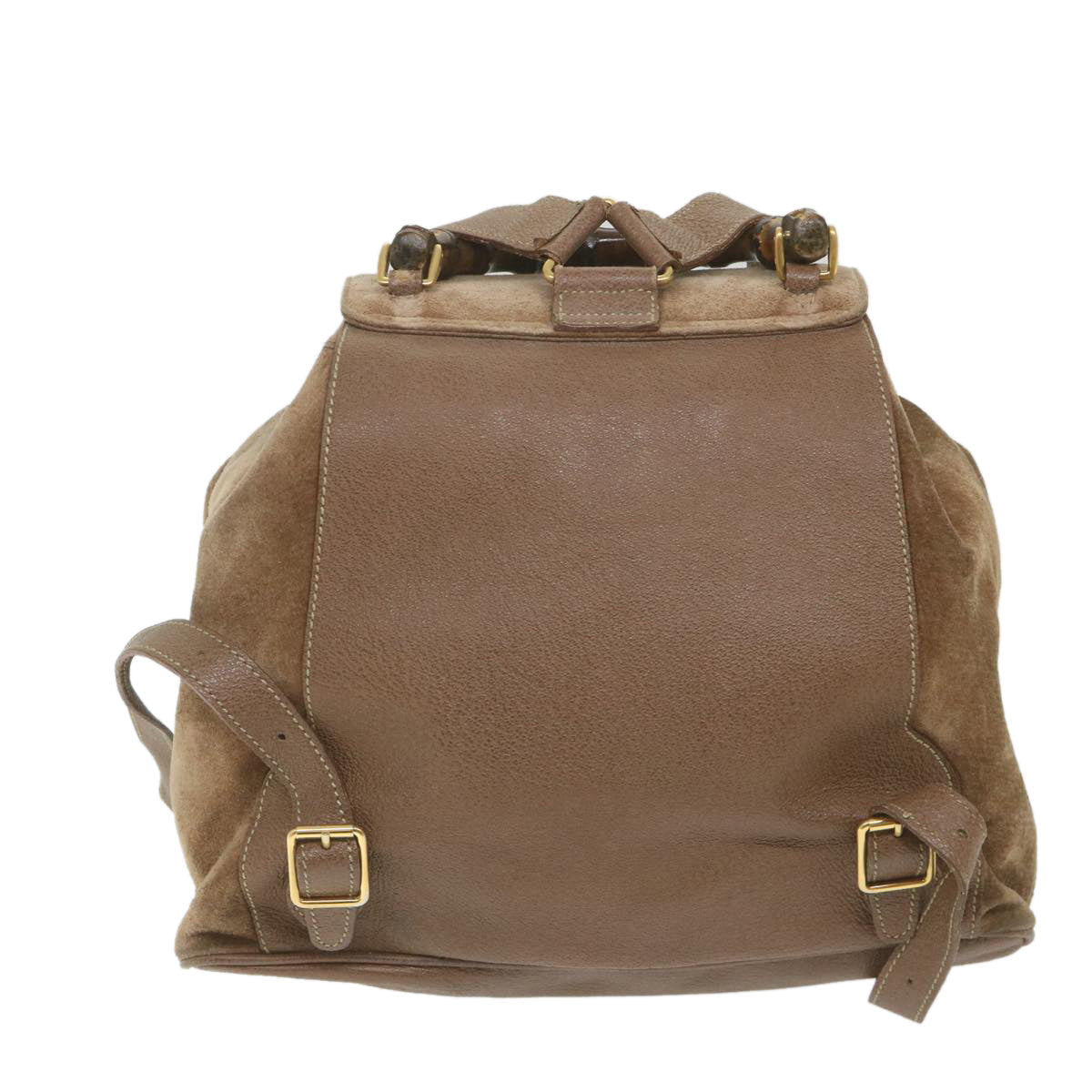 GUCCI Bamboo Backpack Suede Brown 003 1817 0016 th4222