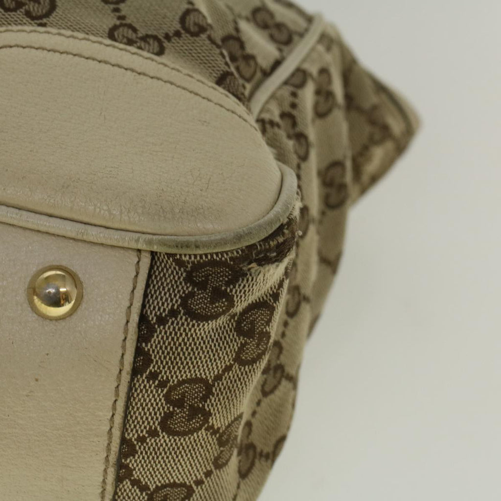 GUCCI GG Canvas Web Sherry Line Shoulder Bag Beige Red Green th4248