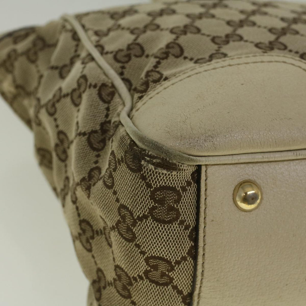 GUCCI GG Canvas Web Sherry Line Shoulder Bag Beige Red Green th4248