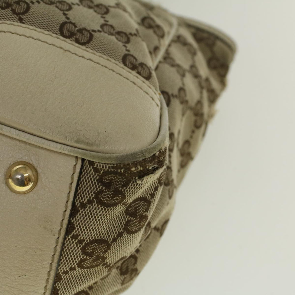 GUCCI GG Canvas Web Sherry Line Shoulder Bag Beige Red Green th4248