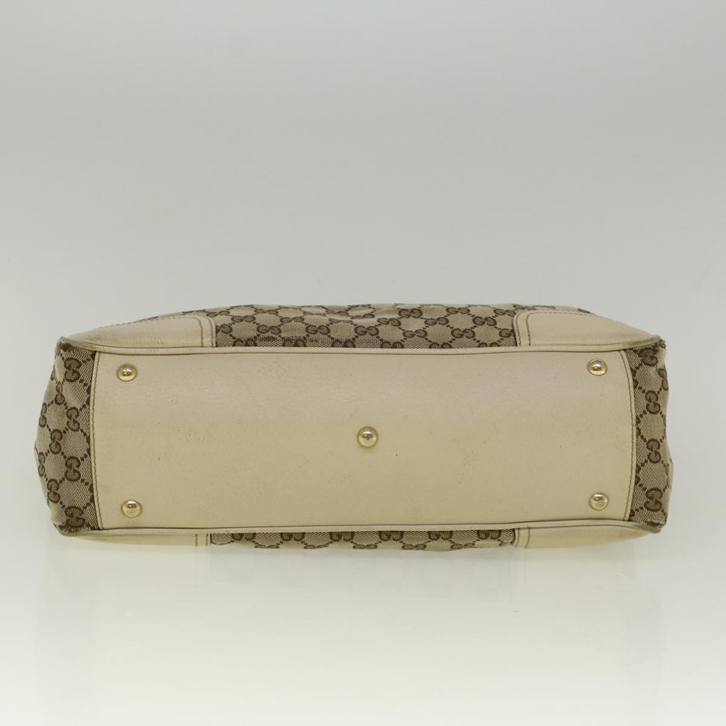 GUCCI GG Canvas Web Sherry Line Shoulder Bag Beige Red Green th4248