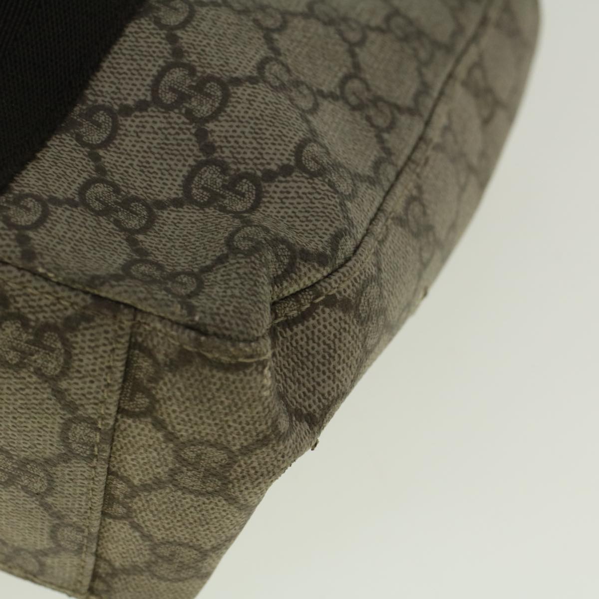 GUCCI GG Canvas Hand Bag Coated Canvas Beige 141976 th4296