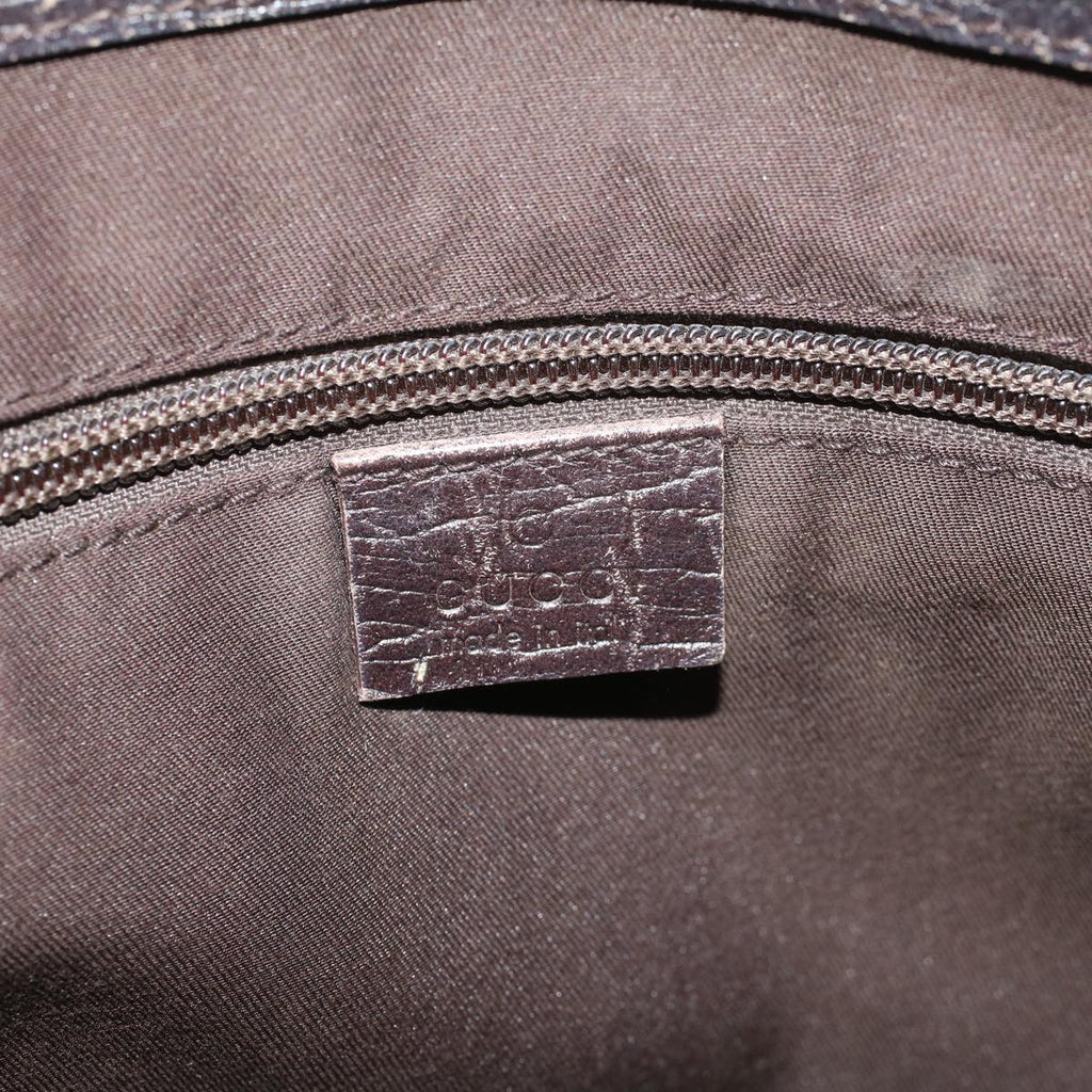 GUCCI GG Canvas Hand Bag Coated Canvas Beige 141976 th4296
