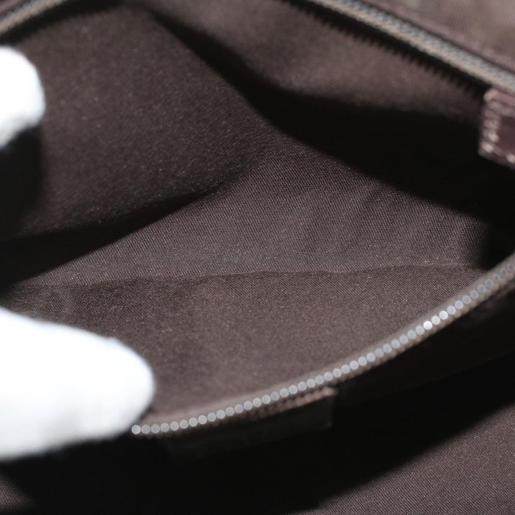 GUCCI GG Canvas Hand Bag Coated Canvas Beige 141976 th4296