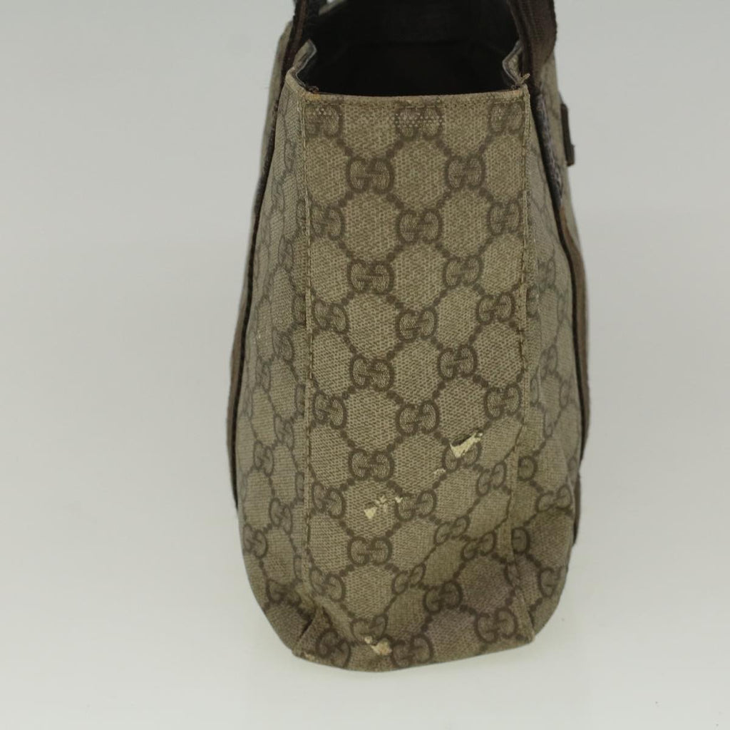 GUCCI GG Canvas Hand Bag Coated Canvas Beige 141976 th4296