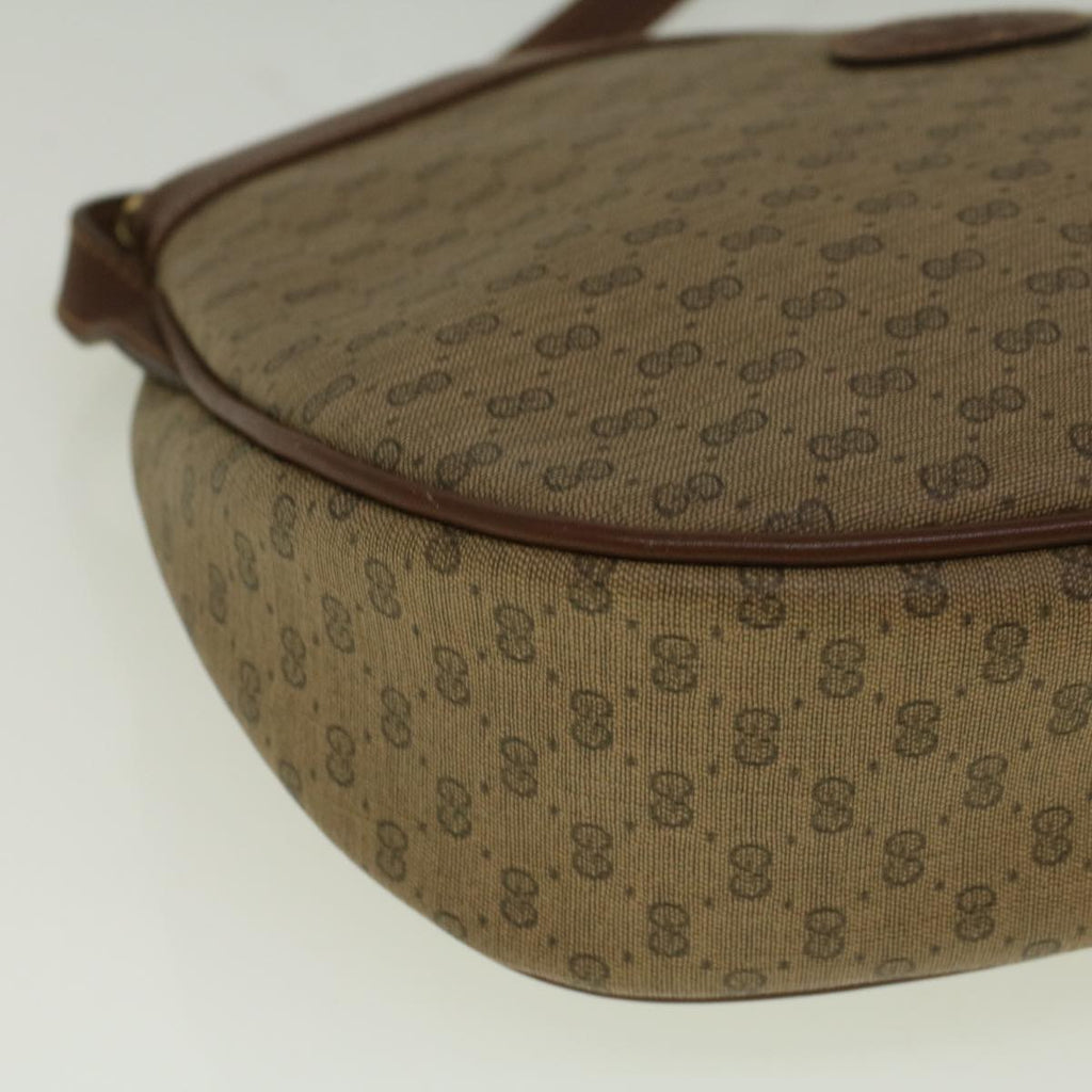 GUCCI Micro GG Canvas Shoulder Bag PVC Leather Beige 007 87 0018 th4310