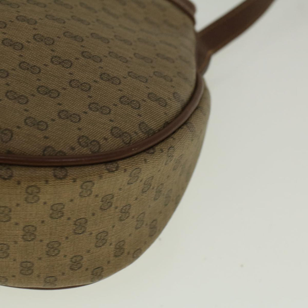 GUCCI Micro GG Canvas Shoulder Bag PVC Leather Beige 007 87 0018 th4310