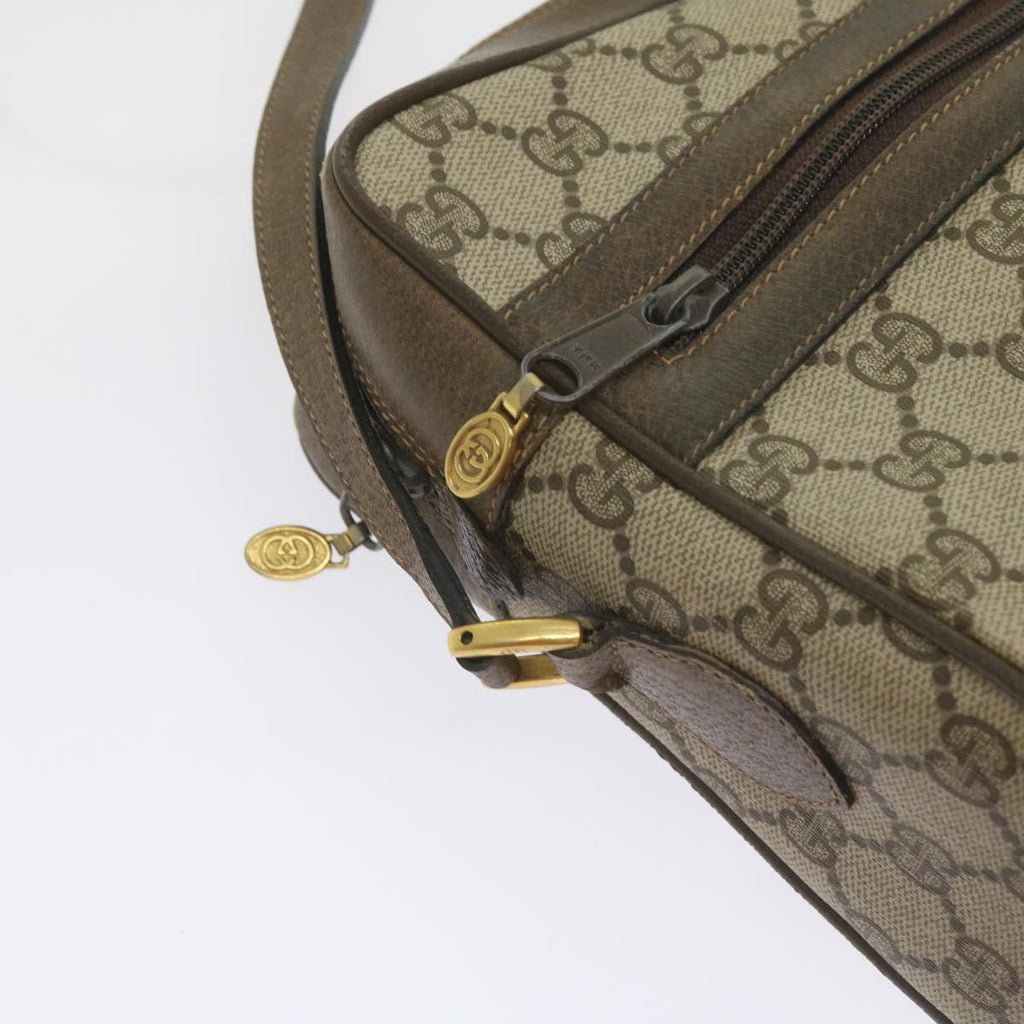 GUCCI GG Supreme Web Sherry Line Shoulder Bag Beige Red 72 02 005 th4314
