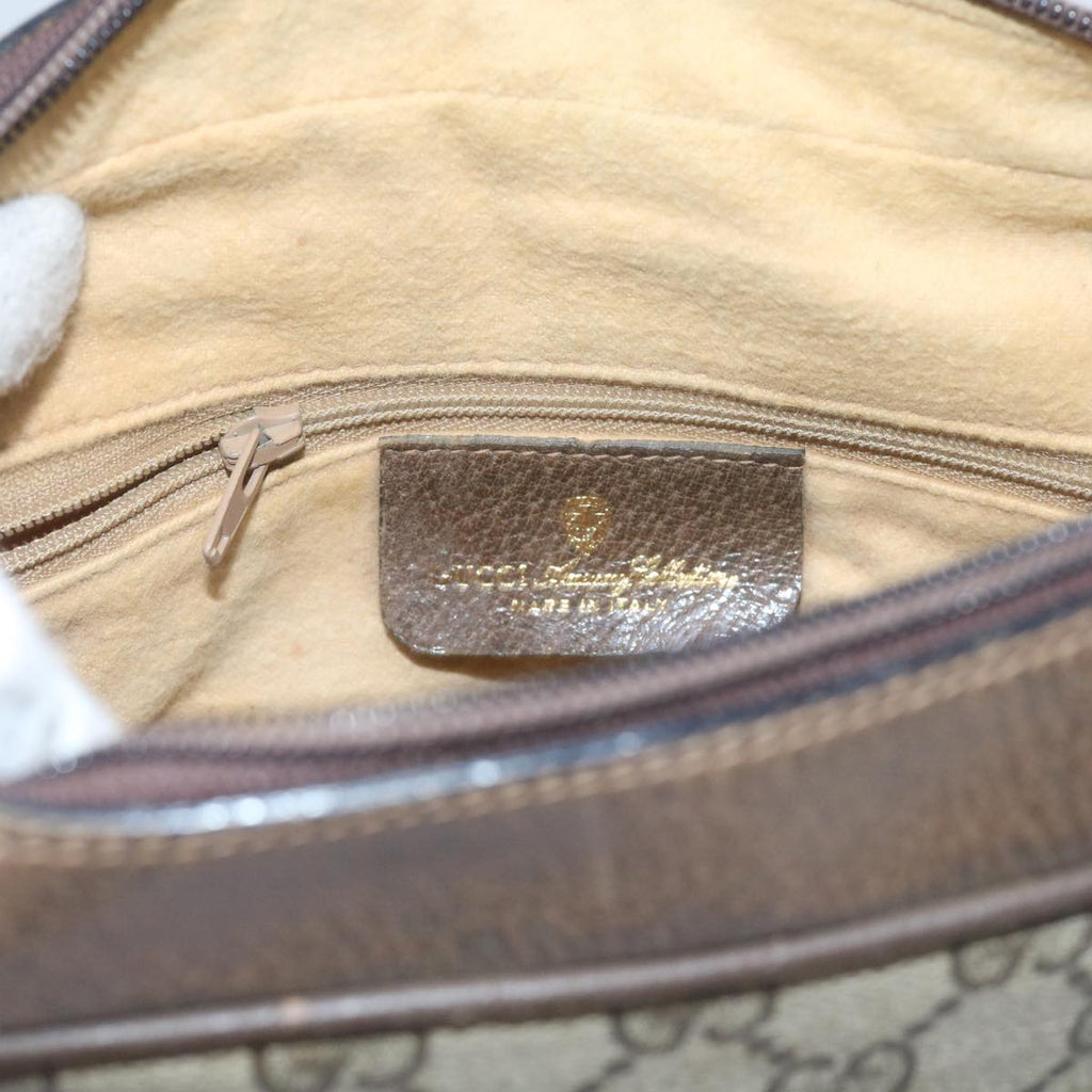 GUCCI GG Supreme Web Sherry Line Shoulder Bag Beige Red 72 02 005 th4314