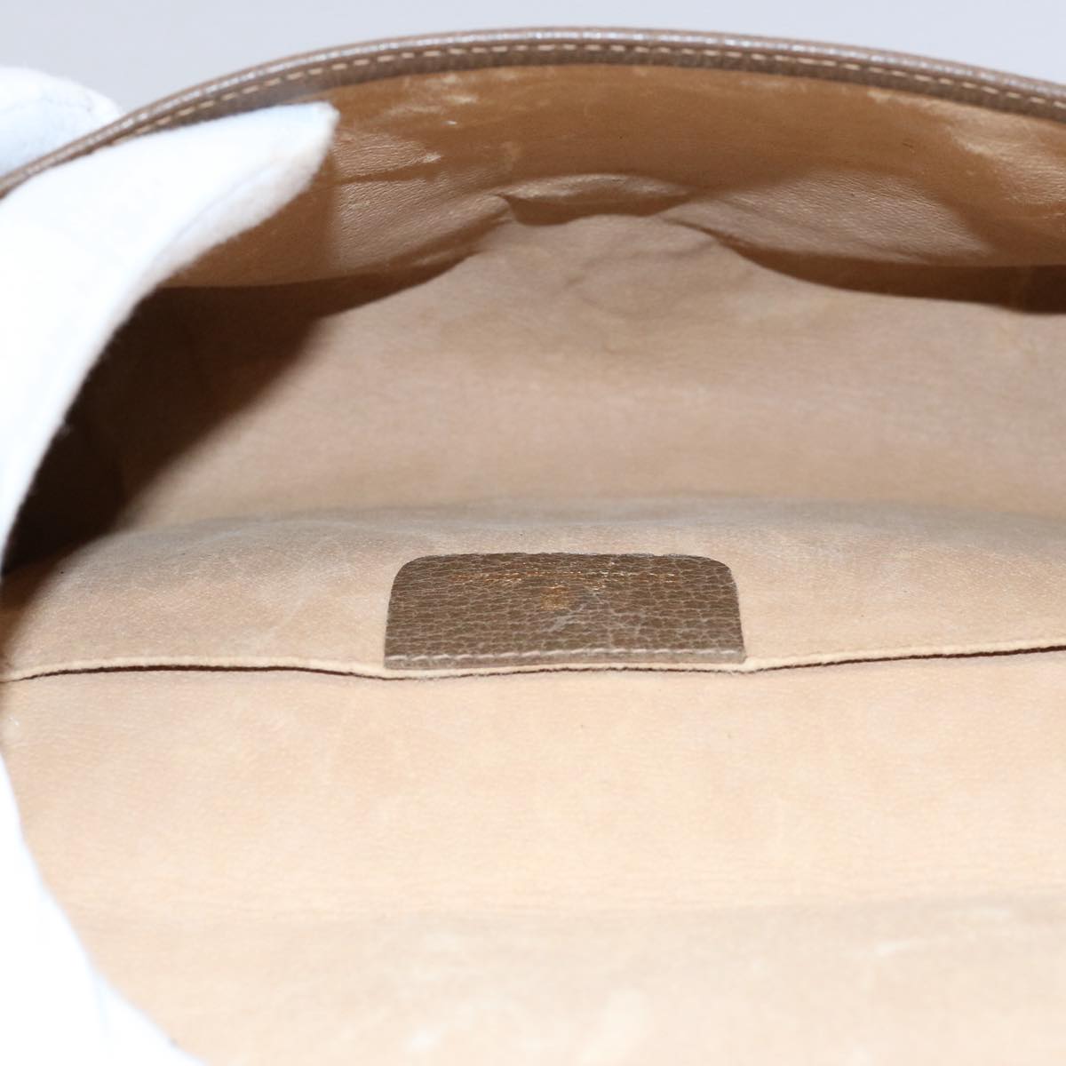 GUCCI GG Supreme Web Sherry Line Clutch Bag Beige Red 89 01 030 th4315