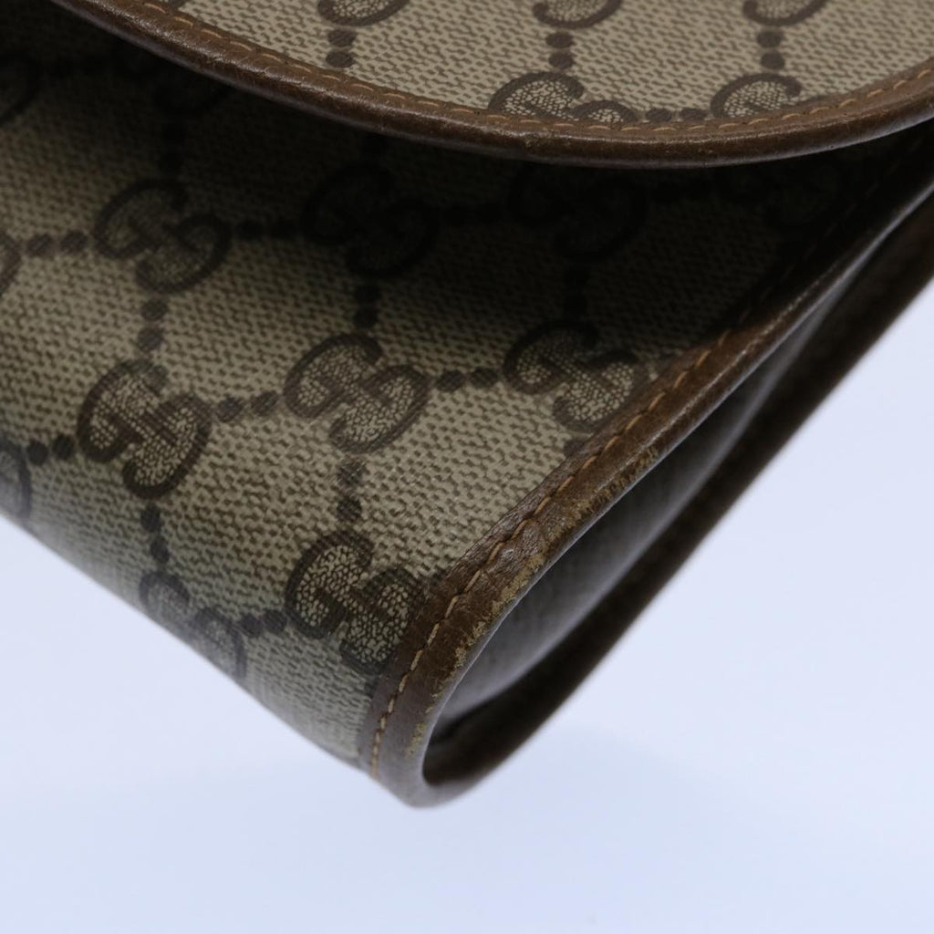 GUCCI GG Supreme Web Sherry Line Clutch Bag Beige Red 89 01 030 th4315
