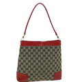 GUCCI GG Canvas Shoulder Bag Red Beige 001 4231 001998 th4317