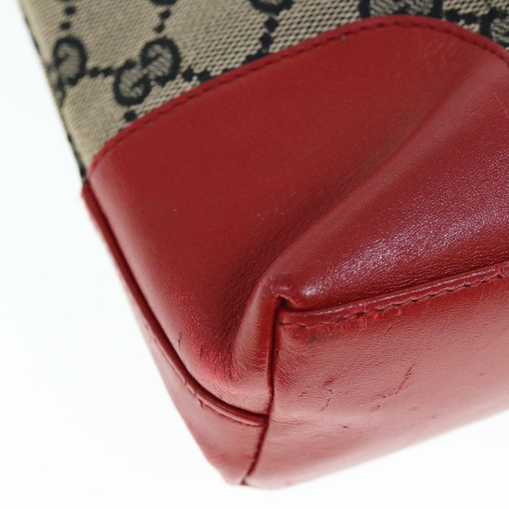 GUCCI GG Canvas Shoulder Bag Red Beige 001 4231 001998 th4317