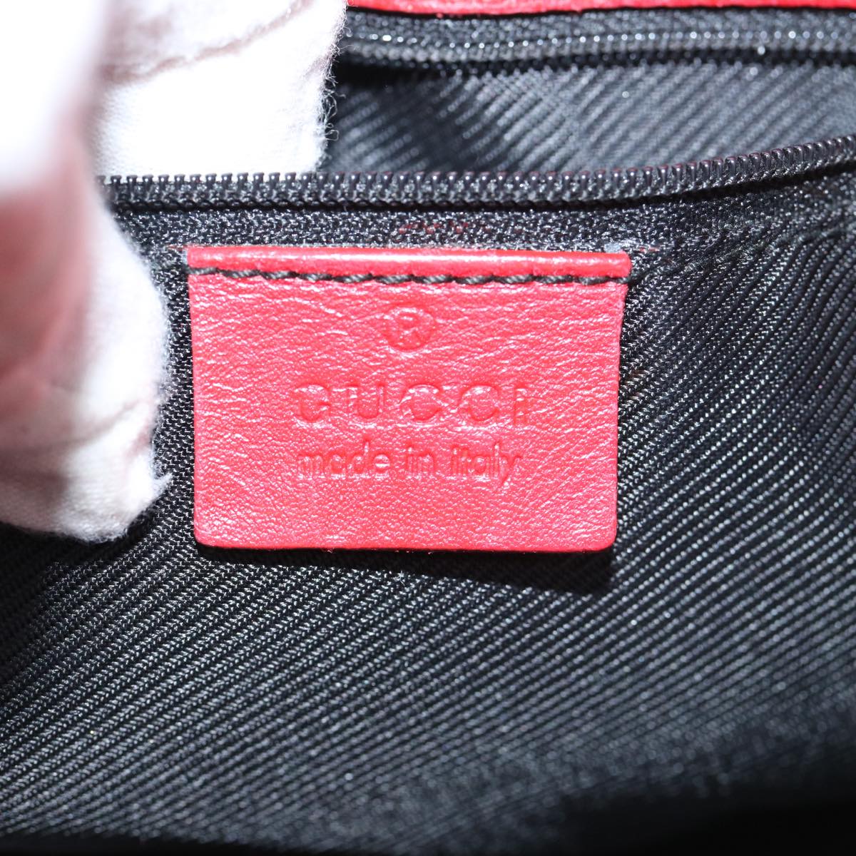 GUCCI GG Canvas Shoulder Bag Red Beige 001 4231 001998 th4317