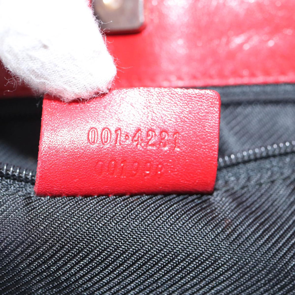 GUCCI GG Canvas Shoulder Bag Red Beige 001 4231 001998 th4317