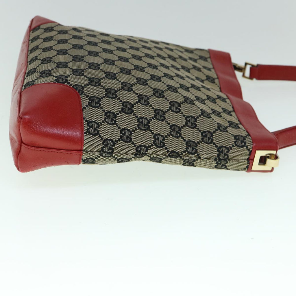 GUCCI GG Canvas Shoulder Bag Red Beige 001 4231 001998 th4317