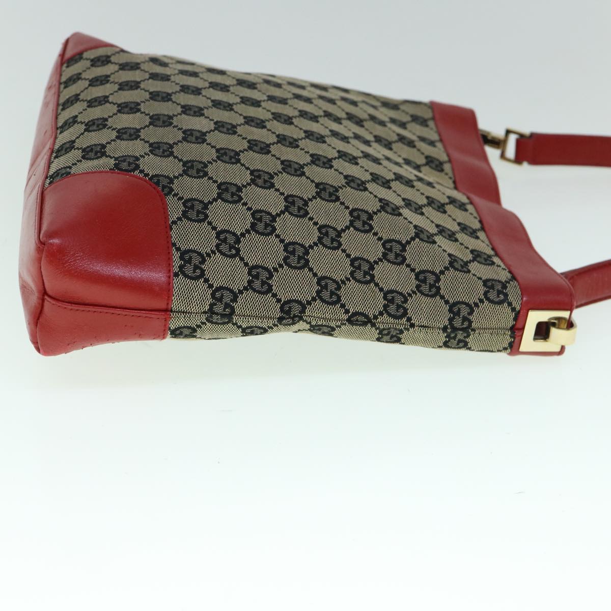 GUCCI GG Canvas Shoulder Bag Red Beige 001 4231 001998 th4317