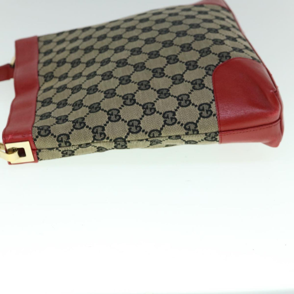 GUCCI GG Canvas Shoulder Bag Red Beige 001 4231 001998 th4317