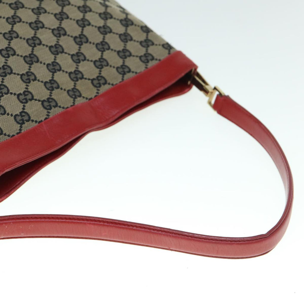 GUCCI GG Canvas Shoulder Bag Red Beige 001 4231 001998 th4317