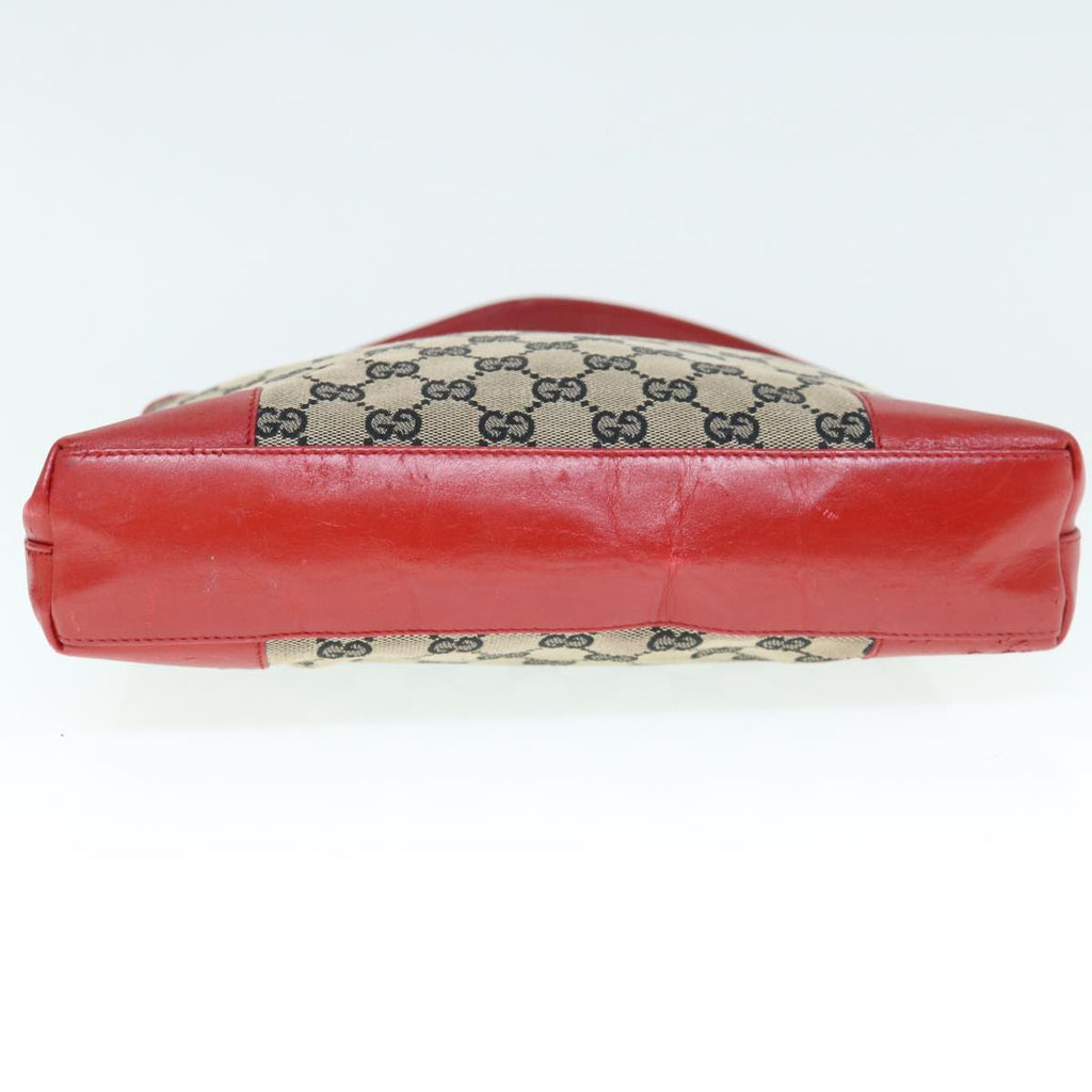 GUCCI GG Canvas Shoulder Bag Red Beige 001 4231 001998 th4317