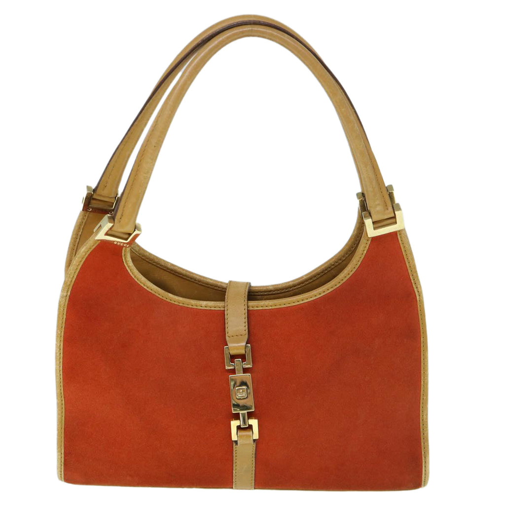 GUCCI Jackie Shoulder Bag Suede Orange 002 1068 001013 th4319
