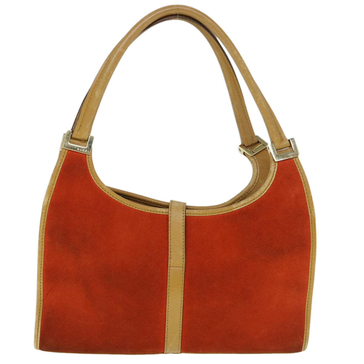 GUCCI Jackie Shoulder Bag Suede Orange 002 1068 001013 th4319