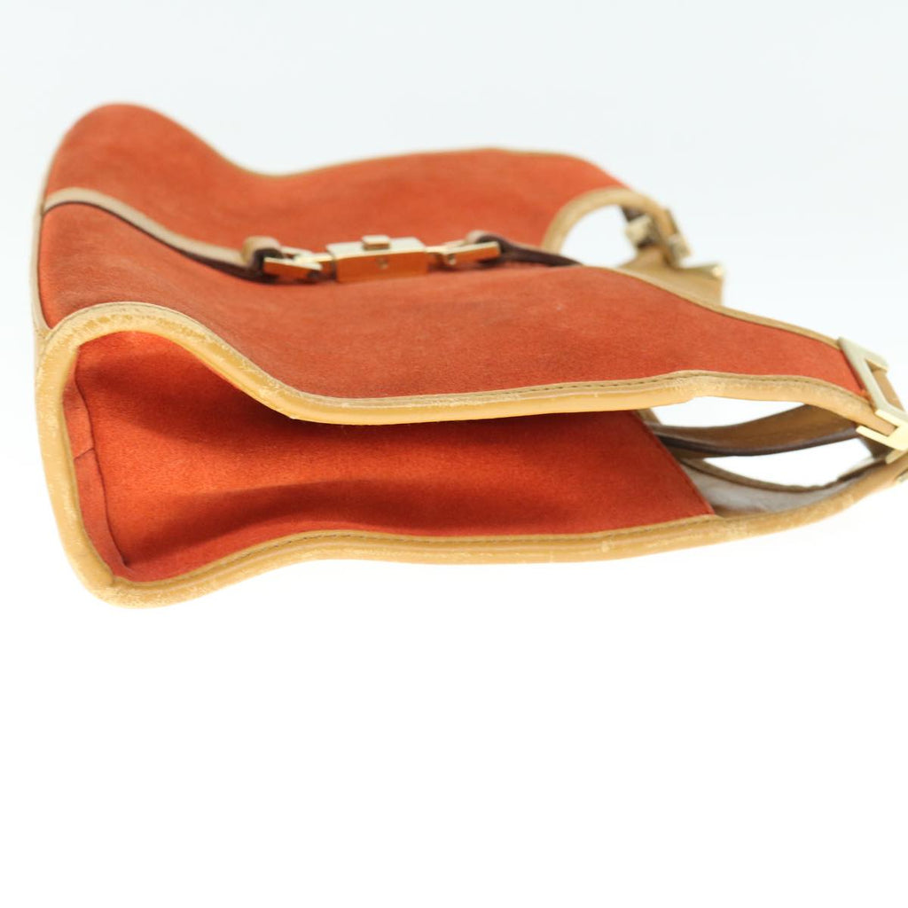 GUCCI Jackie Shoulder Bag Suede Orange 002 1068 001013 th4319