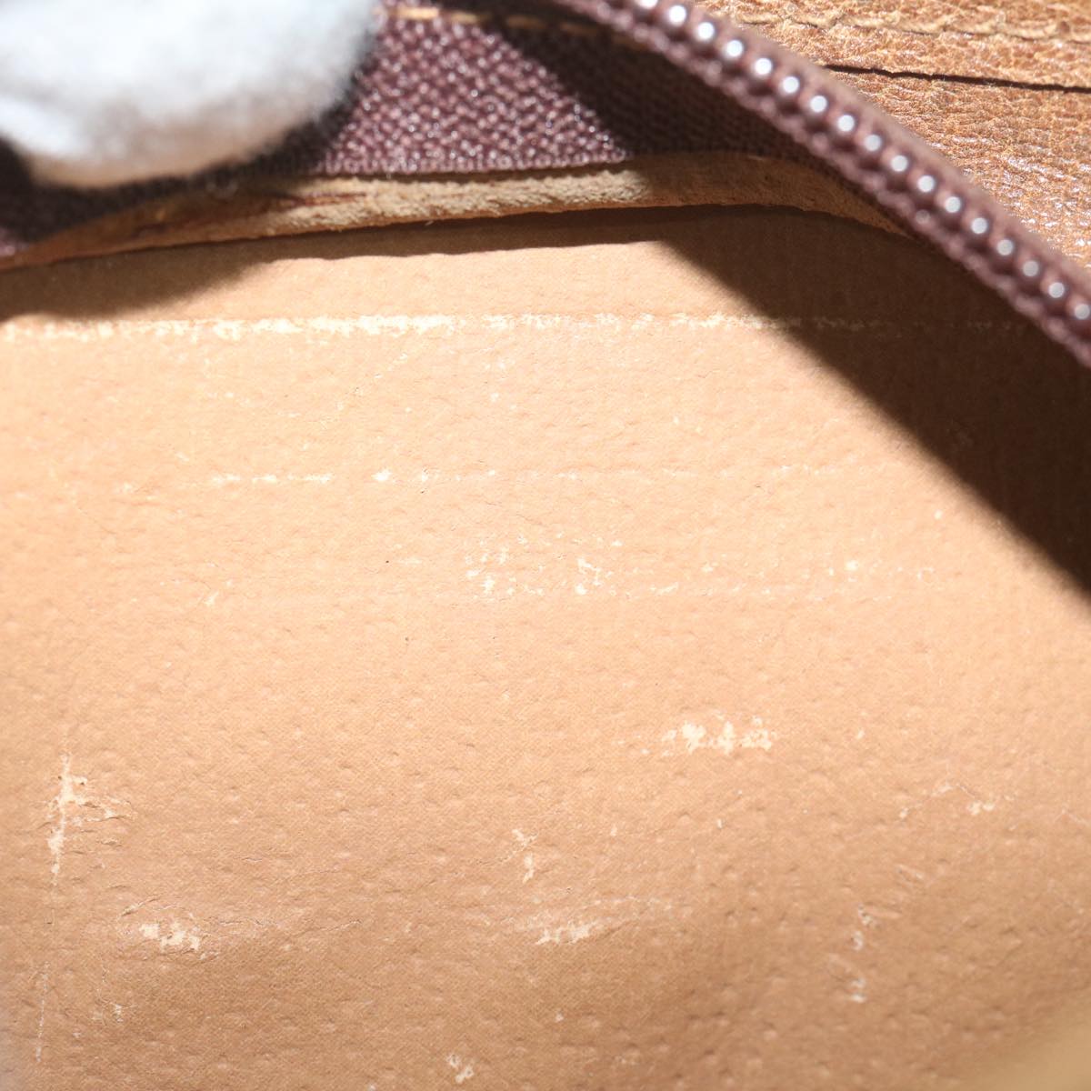 GUCCI GG Plus Supreme Shoulder Bag PVC Leather Beige th4329