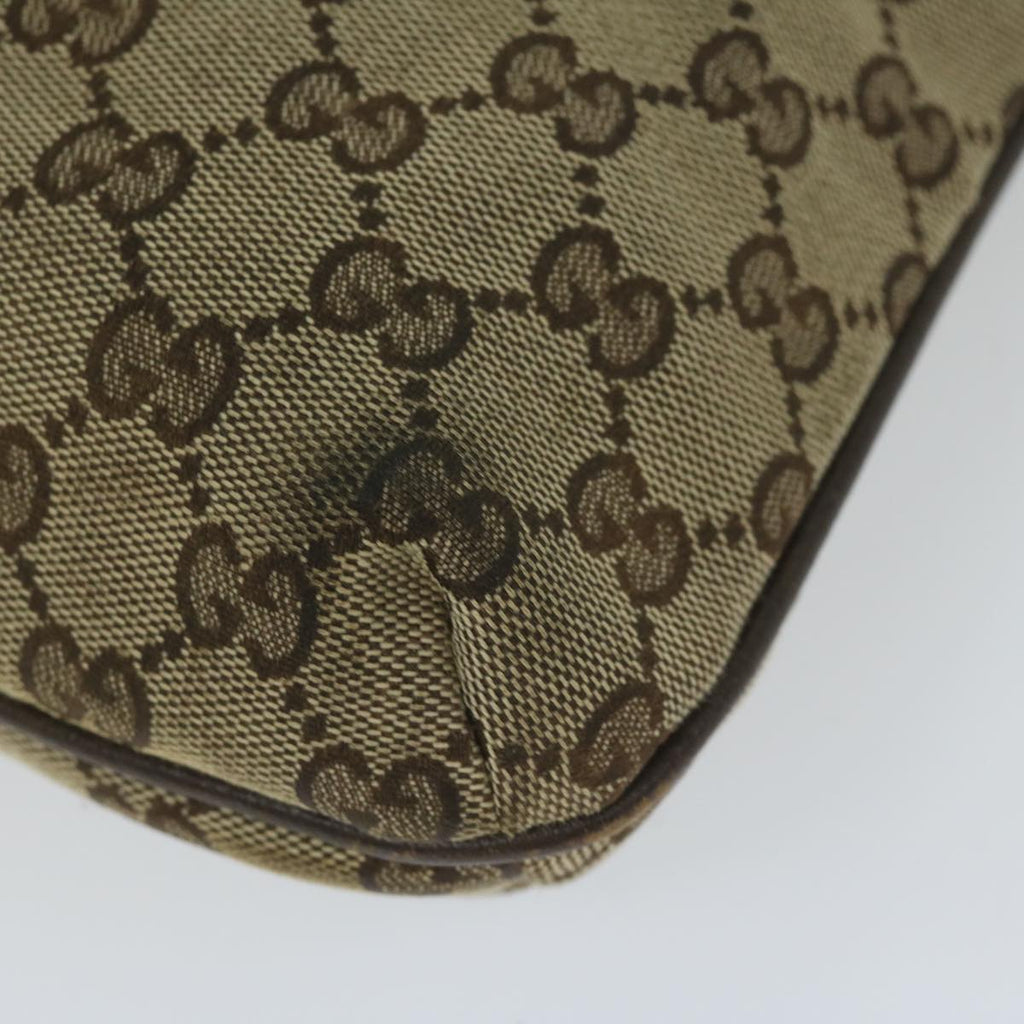 GUCCI GG Canvas Shoulder Bag Beige 122793 th4336
