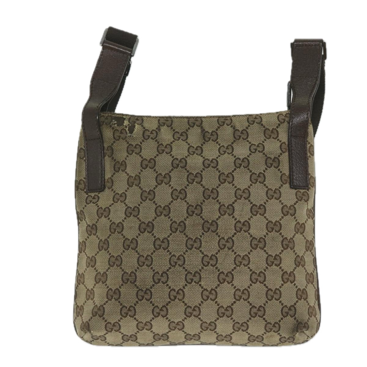 GUCCI GG Canvas Shoulder Bag Beige 122793 th4336