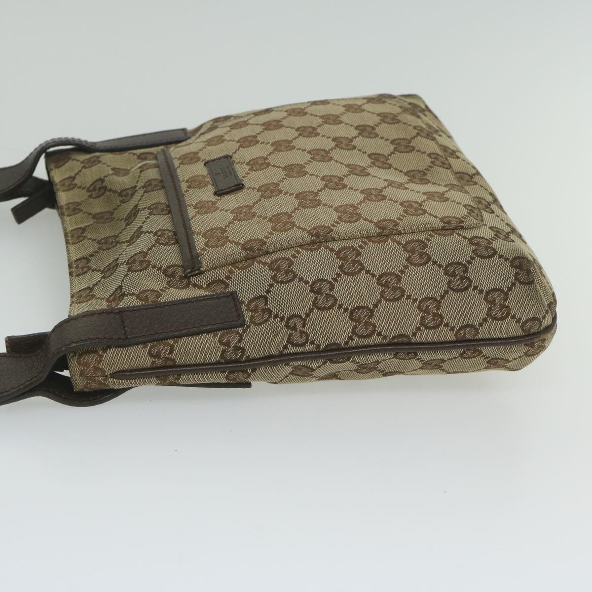 GUCCI GG Canvas Shoulder Bag Beige 122793 th4336