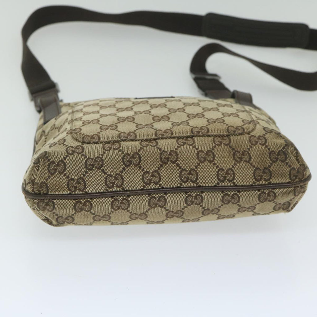 GUCCI GG Canvas Shoulder Bag Beige 122793 th4336