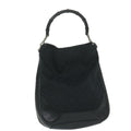GUCCI Bamboo Hand Bag Leather Black 001 4058 2404 th4342