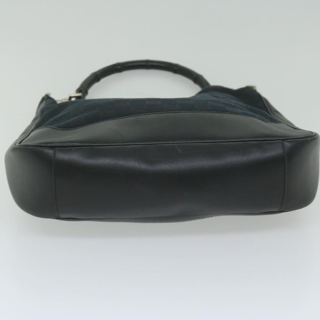 GUCCI Bamboo Hand Bag Leather Black 001 4058 2404 th4342