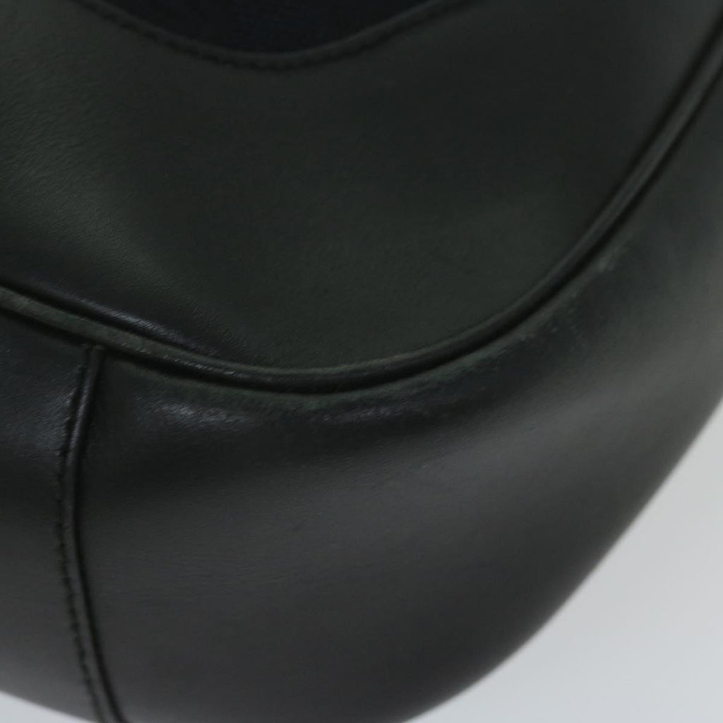 GUCCI Bamboo Hand Bag Leather Black 001 4058 2404 th4342