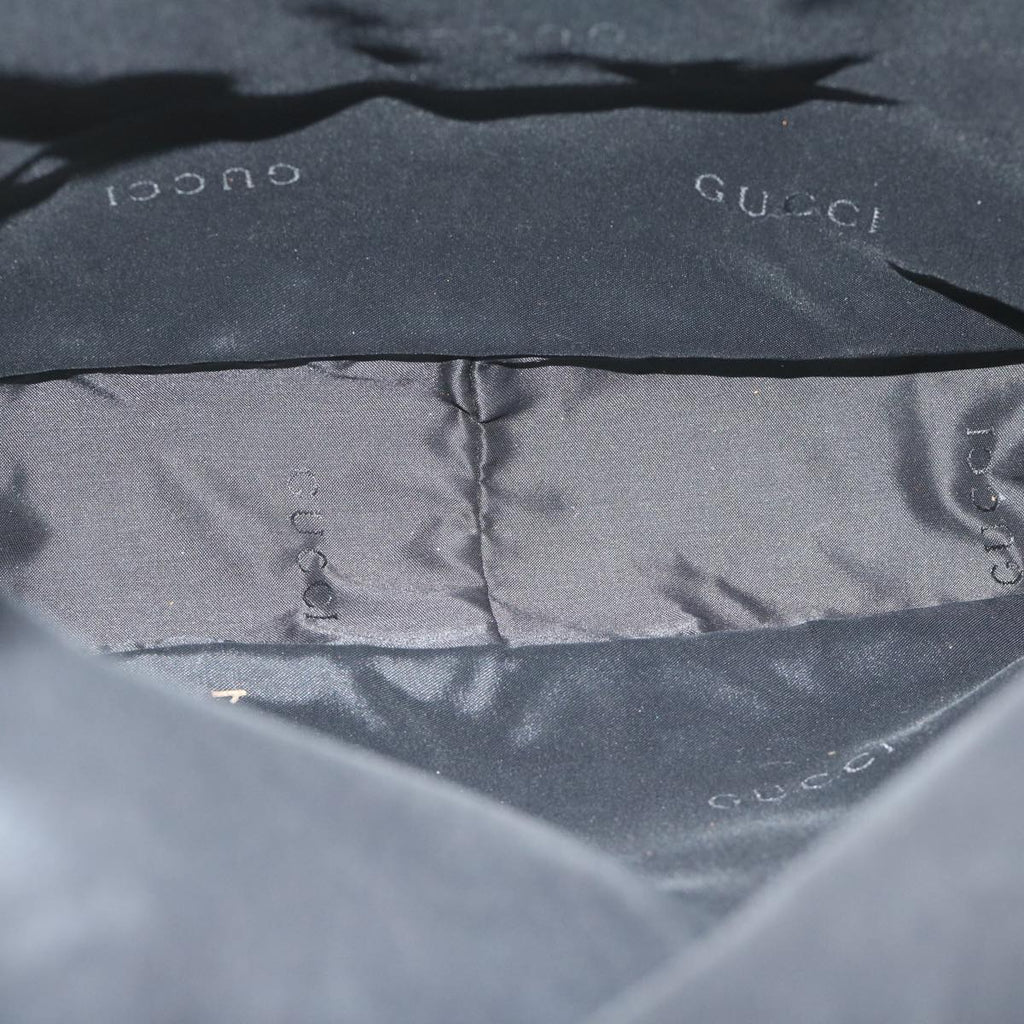 GUCCI Bamboo Hand Bag Leather Black 001 4058 2404 th4342